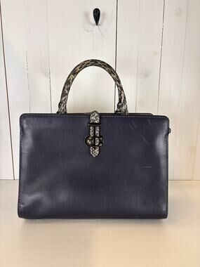 Coach 1941 Blue Leather Bridal Bag, Pre-Owned Good Condition